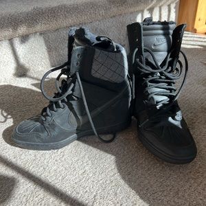 Black Nike Dunk Sky Hi Wedge